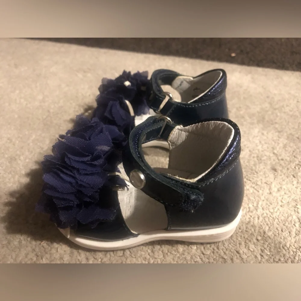 Walkey leather baby girl shoes